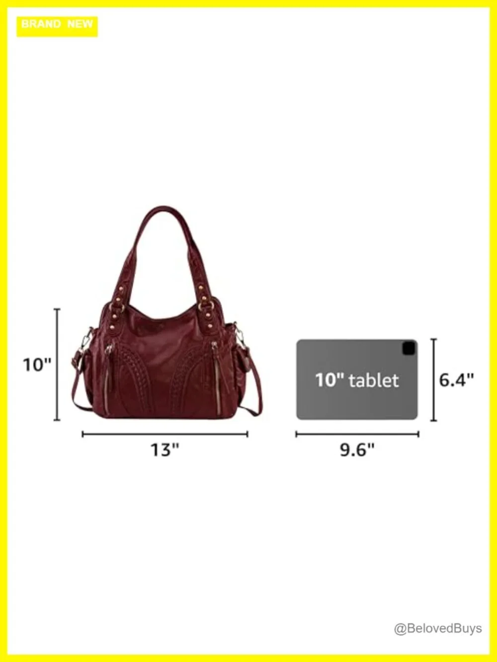 Y2K Hobo Bag with Crossbody Strap Washed Faux Leather Handbag Roomy